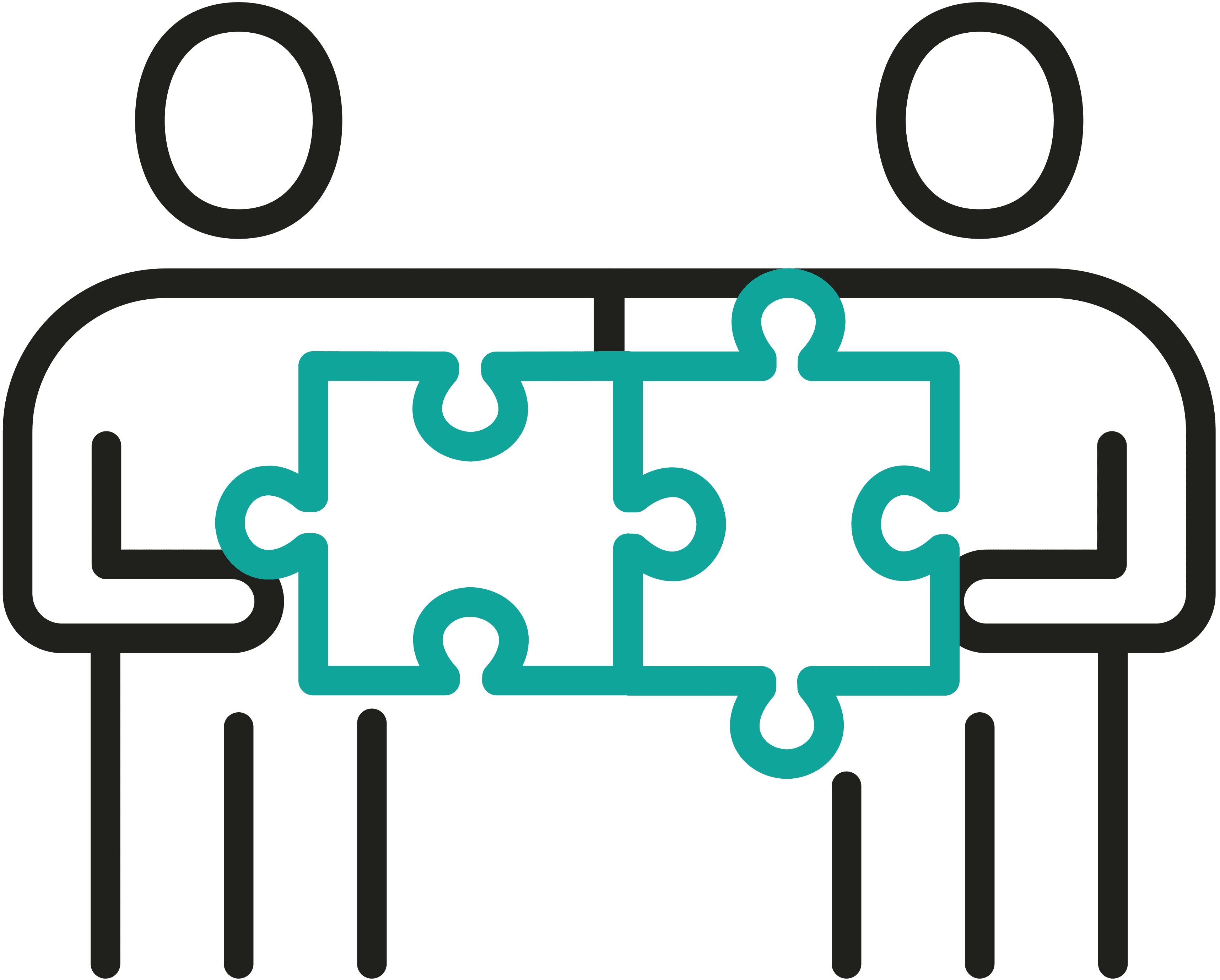 2 human shape black vector helping each other